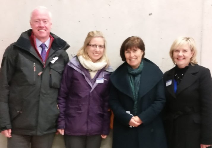 In photo from left to right: Liam Walsh, Assistant Principal Officer, DAFM; Louise Gilligan, Enterprise Risk Manager, SCA; Anne Derwin, Assistant Secretary General, DAFM; Helen Gahan, Higher Executive Officer, DAFM