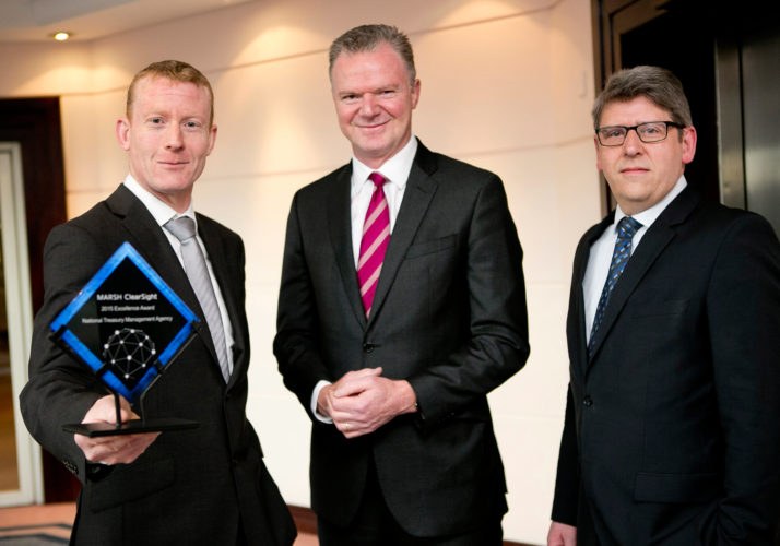 In photo from left to right: Mike Sweeney (Programme Manager, SCA), Conor O’Kelly (CEO, NTMA), Pat Kirwan (NIMS Project Sponsor, Deputy Director, SCA)