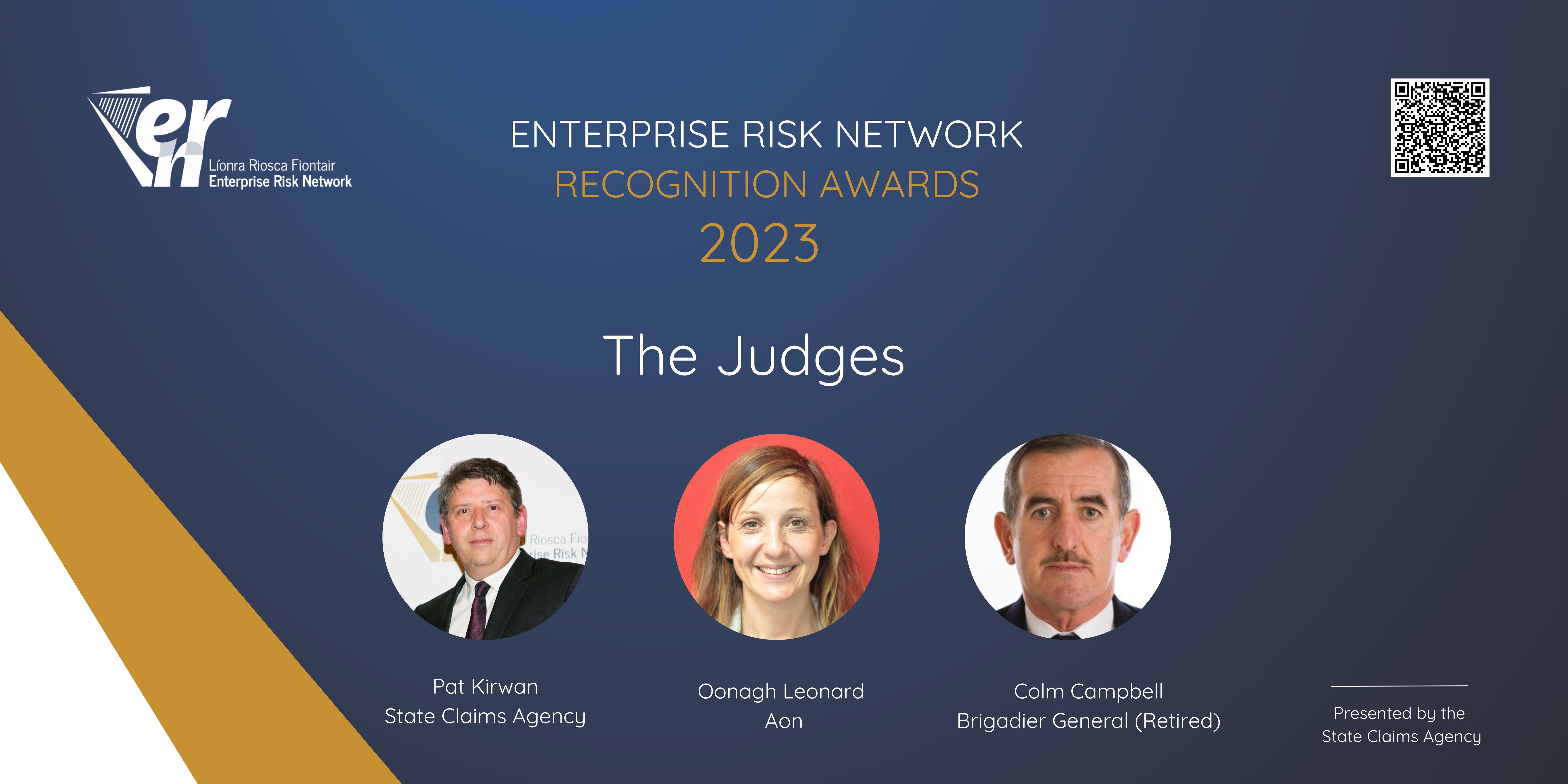 Photos of the three judges for the 2023 awards