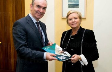 Mr. Ciarán Breen [Director, SCA] and Ms. Frances Fitzgerald [Tánaiste, Minister for Justice and Equality].